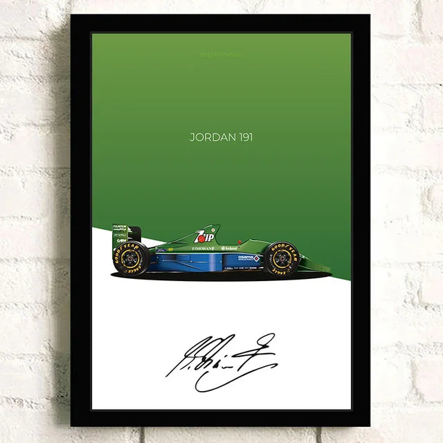 Decorative Formula 1 Poster – Racing Car Art for Walls