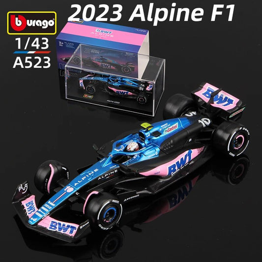 Premium Bburago 1:43 F1 2023 BWT Alpine A523 F1 Team #10 Gasly #31 Ocon