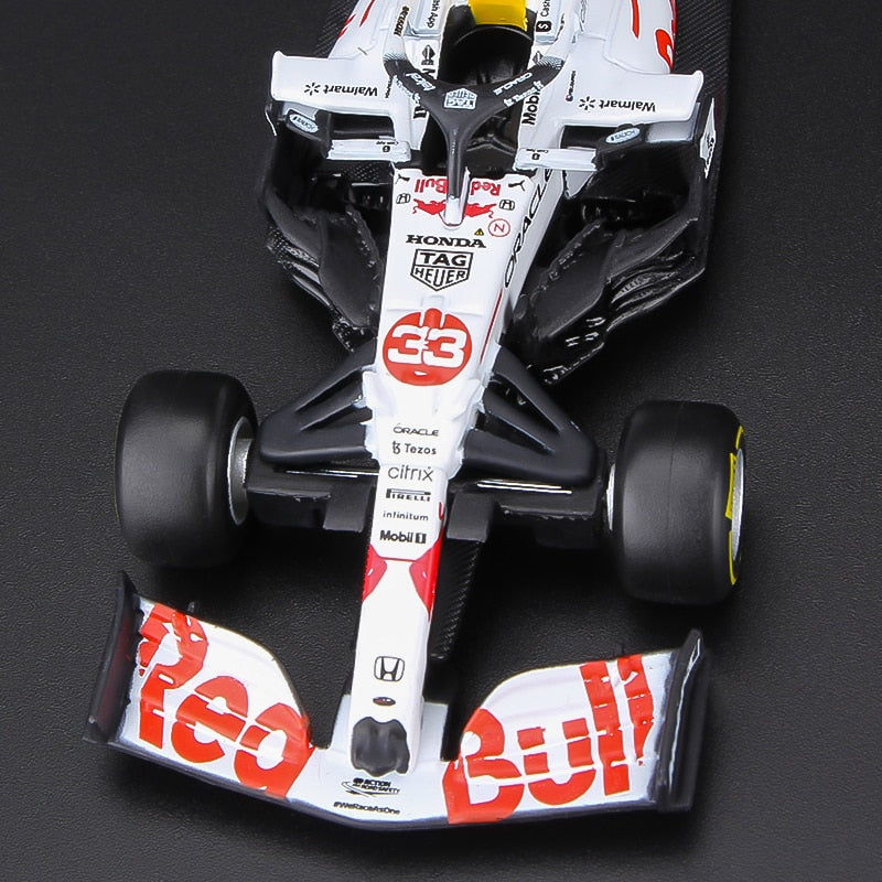 Bburago 1:43 2021 F1 Red Bull Racing RB16B 33# Verstappen 11# Perez Special  Paint