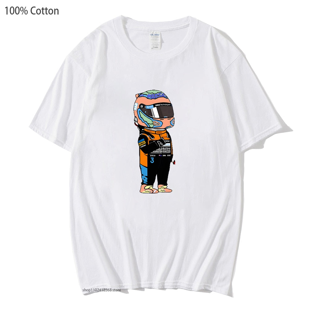 T-Shirt Cartoon Daniel Ricciardo Unisex - 100% Cotton