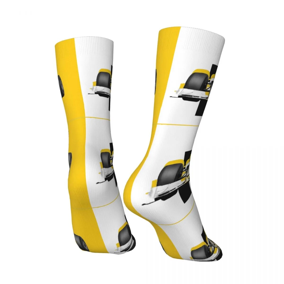 Yellow and White Brawn GP Socks