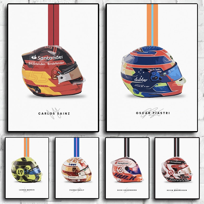 Poster Helmet Carlos Sainz Season 2023