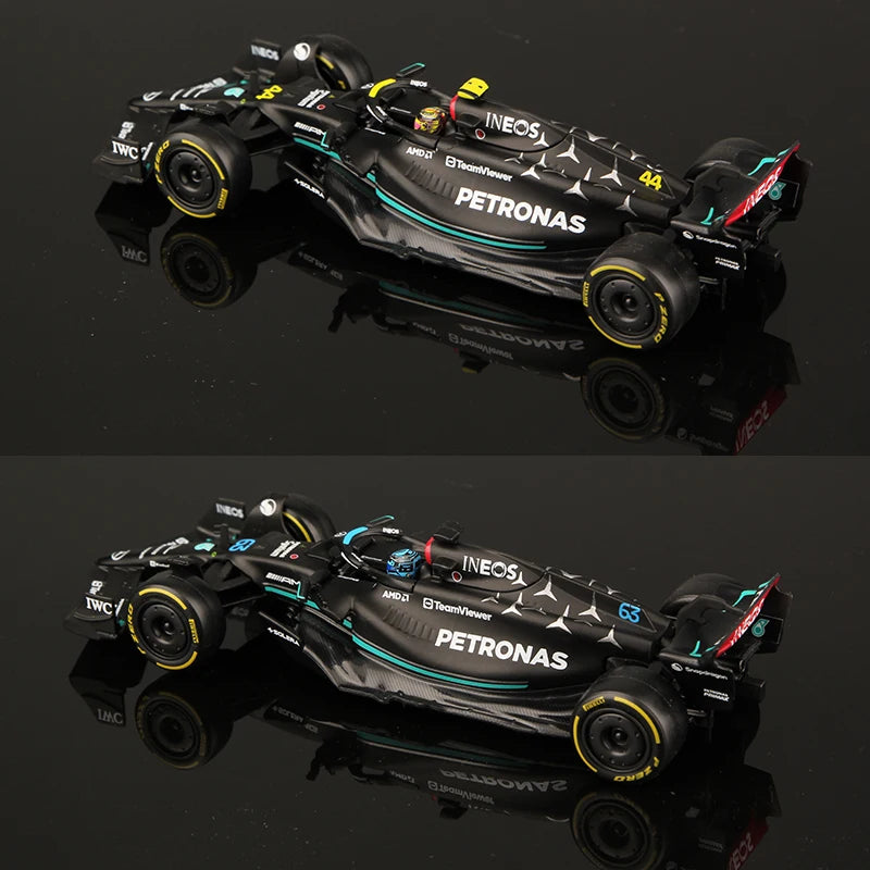 Premium Bburago 1:43 2023 Mercedes-AMG PETRONAS F1 Team W14 #44 Hamilton #63 Russell