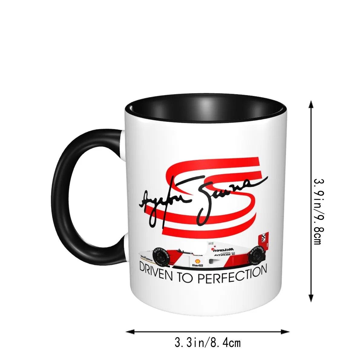 Ayrton Senna logo mug - Drive to Perfection