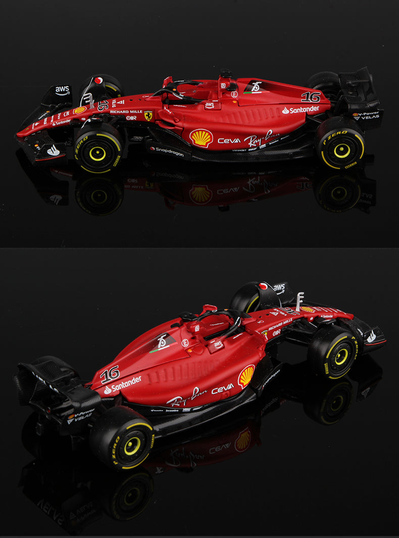 Bburago 1:43 2022 F1 Scuderia Ferrari F1-75 #16 Leclerc #55 Sainz