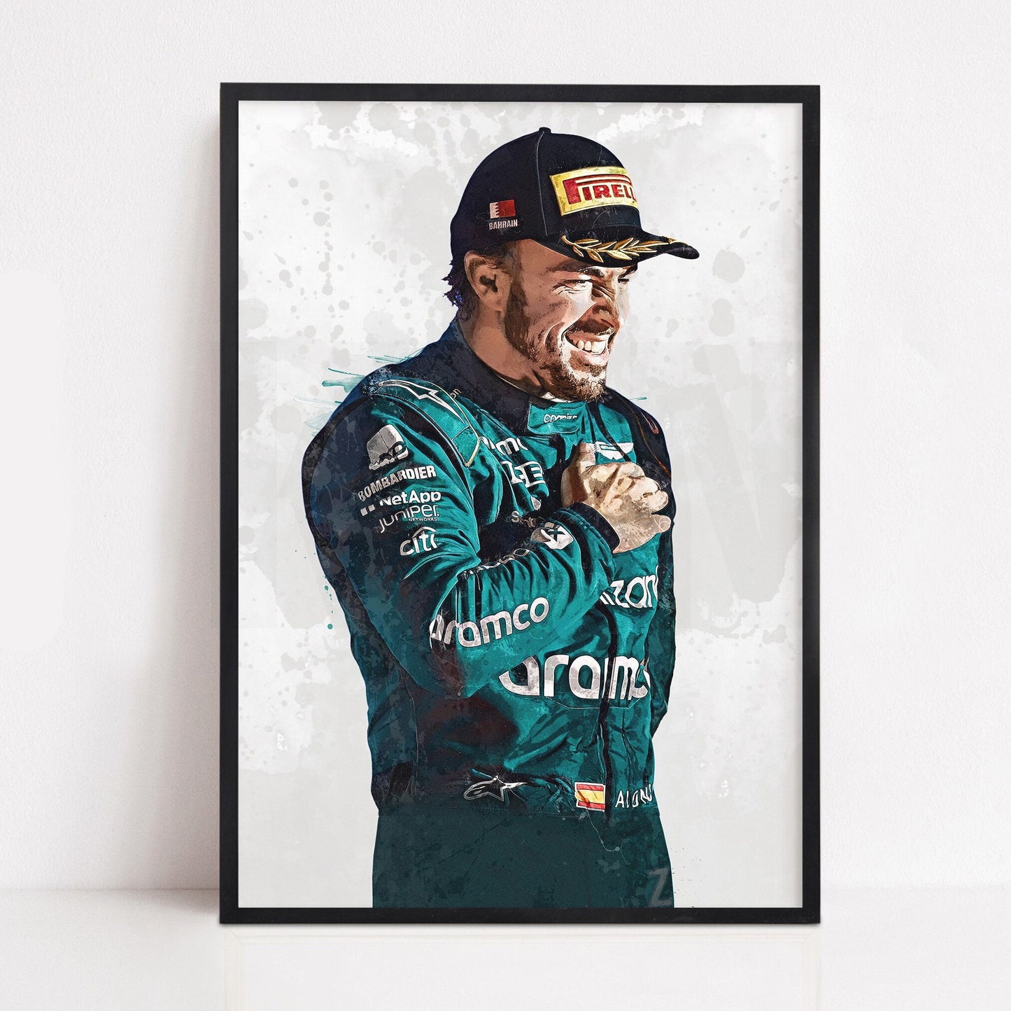 Aston Martin AMR23 Fernando Alonso - Poster – Formula Essentials