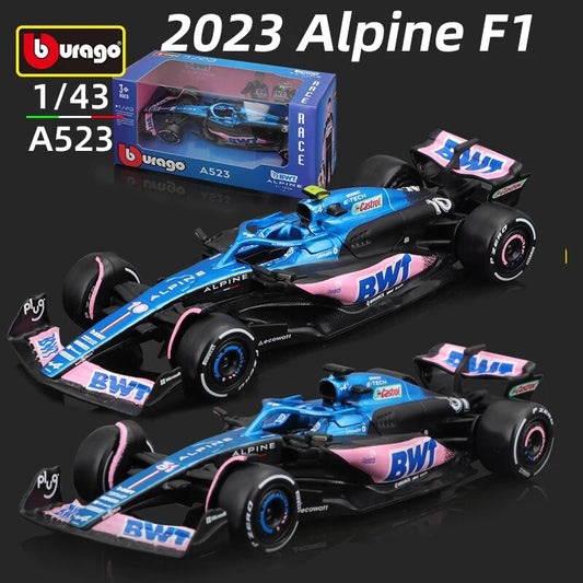 Bburago 1:43 F1 2023 BWT Alpine A523 F1 Team #10 Gasly #31 Ocon