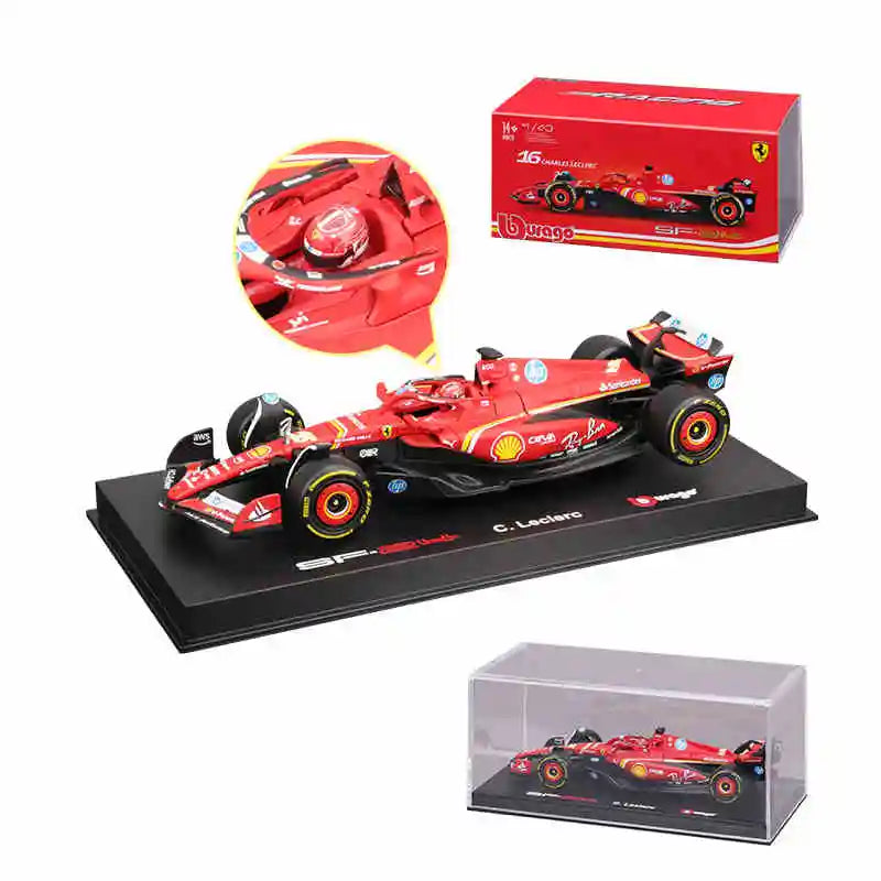 Premium Bburago 1:43 Ferrari SF24 16# Leclerc 55# Sainz