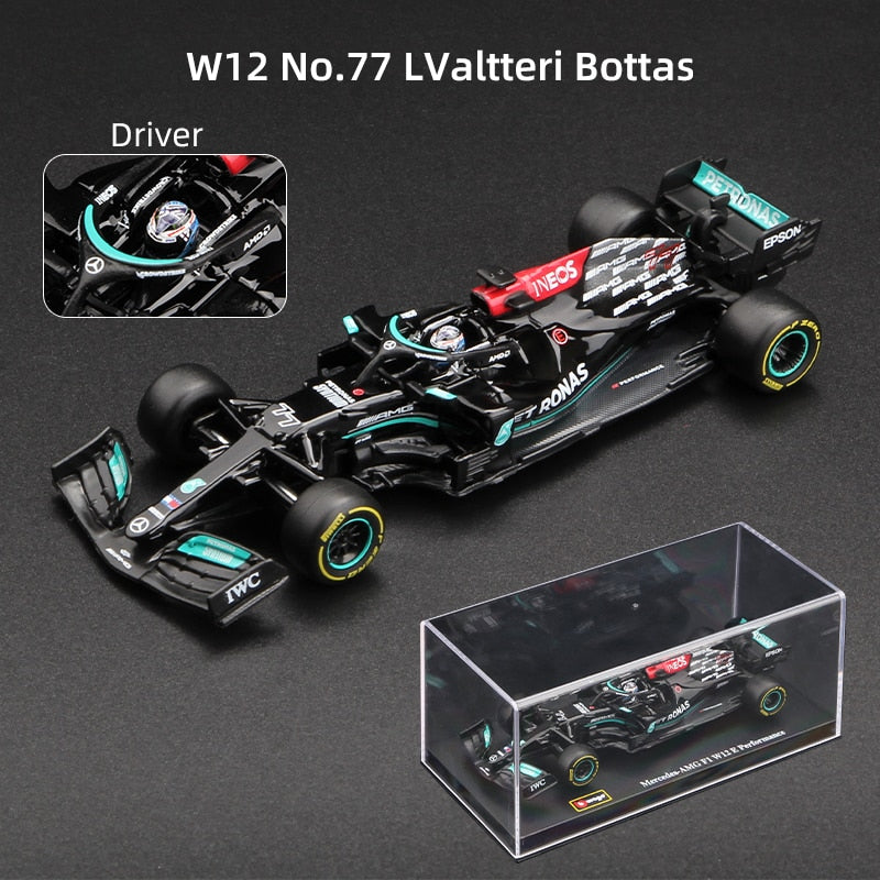 Miniatura Fórmula 1 Mercedes Benz W12 E Performance - AMG Petronas 77 V Bottas 2021 1 43 Burago 18 38058 070665 C Miniatura Fórmula 1 Mercedes Benz W12 E Performance - AMG Petronas 77 V Bottas 2021 1 43 Burago 18 38058 070665 C