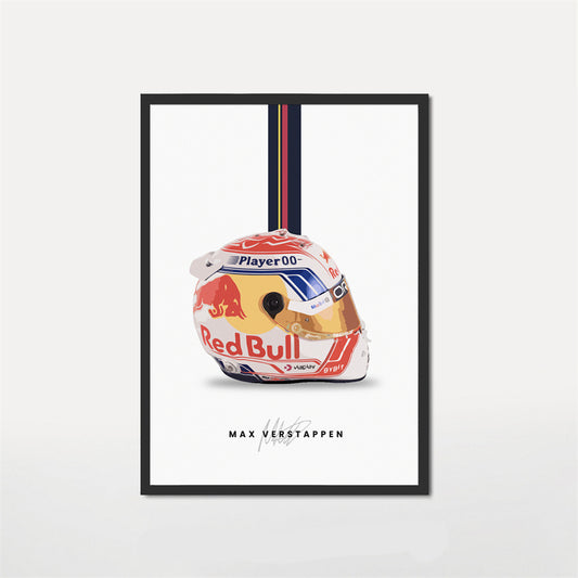 Max Verstappen Helmet Poster 2023 Season