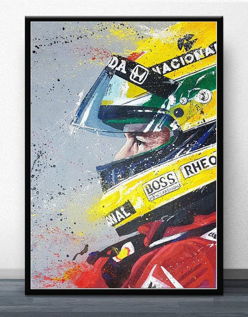 Poster Ayrton Senna Paint