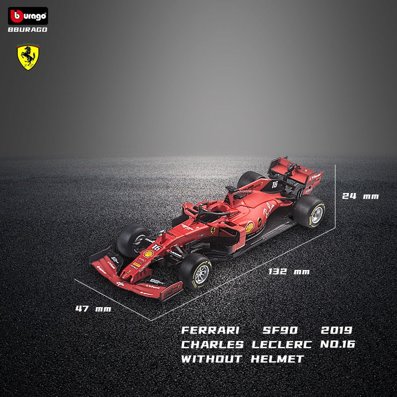 Bburago 1:43 2019 Ferrari SF90 #16 C. Leclerc #5 S. Vettel