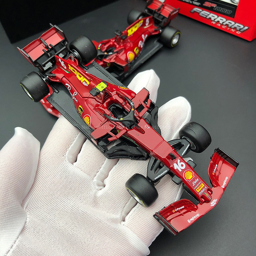 Bburago 1:43 2020 Ferrari F1 SF1000 Special Paint #5 S. Vettel #16 C. Leclerc