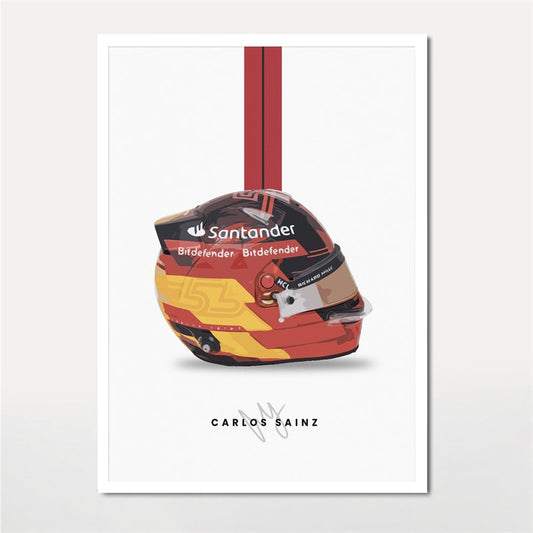 Poster Helmet Carlos Sainz Season 2023