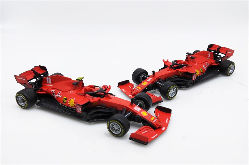 Bburago 1:43 F1 2020 Ferrari Team SF1000 #5 S.Vettel #16 C.Leclerc