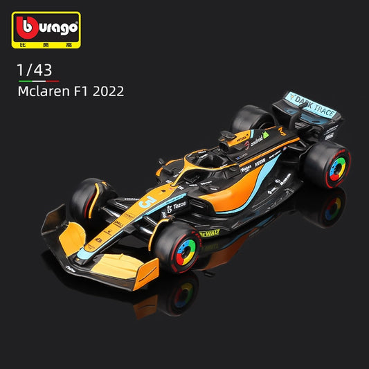 Bburago 1:43 2022 #4 Lando Norris McLaren F1 Team MCL36 #3 Daniel Ricciardo