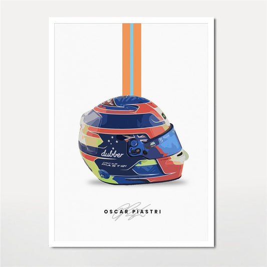 Poster Helmet Oscar Piastri Season 2023