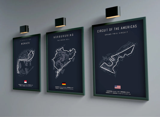 Poster F1 Circuits - Unframed