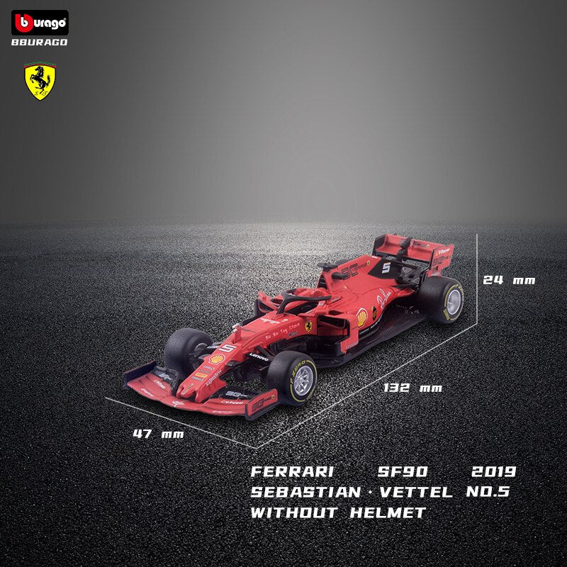 Bburago 1:43 2019 Ferrari SF90 #16 C. Leclerc #5 S. Vettel