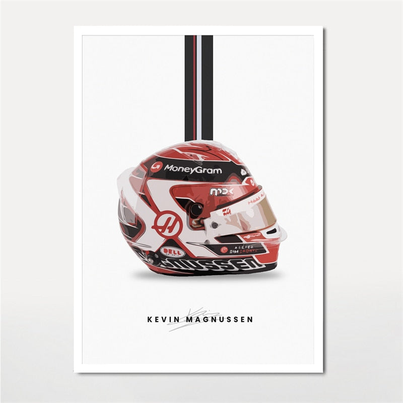 Kevin Magnussen Helmet Poster Season 2023