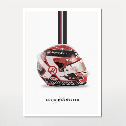 Poster Capacete Kevin Magnussen Temporada 2023