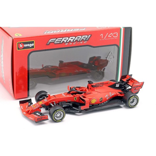 Bburago 1:43 2019 Ferrari SF90 #16 C. Leclerc #5 S. Vettel – F1 Car Cave